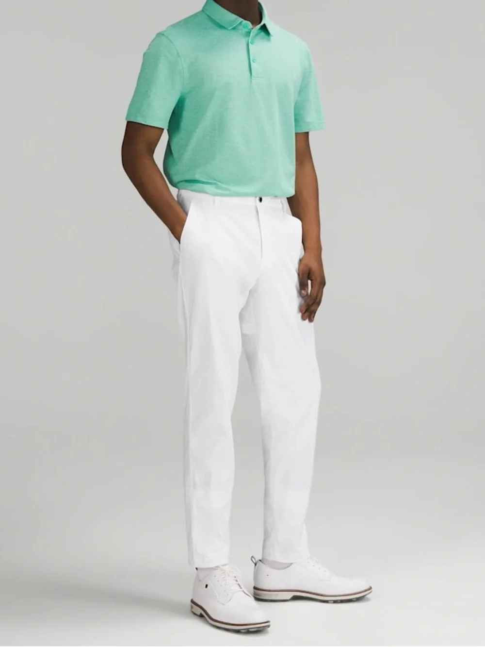Mens Lululemon Commission Golf Pant 32” Length White Size 34 NWT